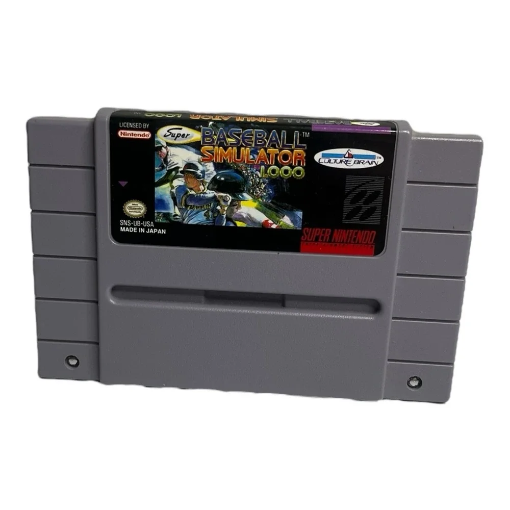 Super Nintendo SNES Video Games Waialae Baseball Cartridge Only Tested Lot 2